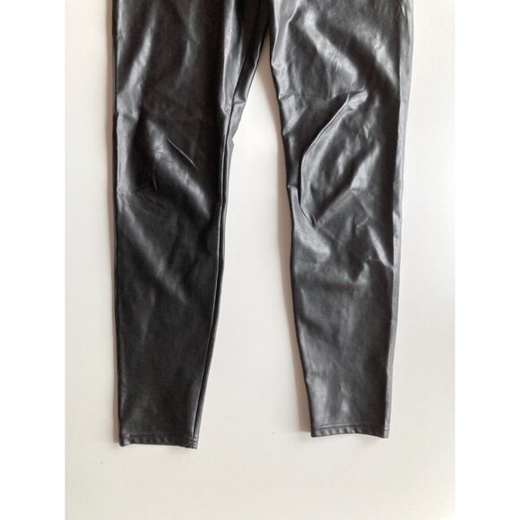 Aritzia WILFRED FREE Daria Black Vegan Leather High Rise Ankle Leggings, Size S - Picture 3 of 14